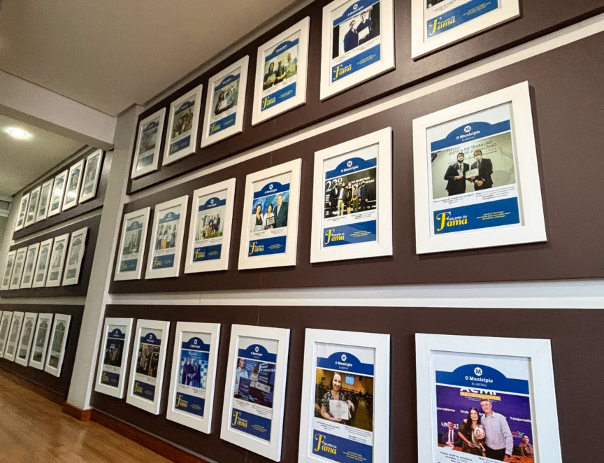 Nossa parede de prêmios