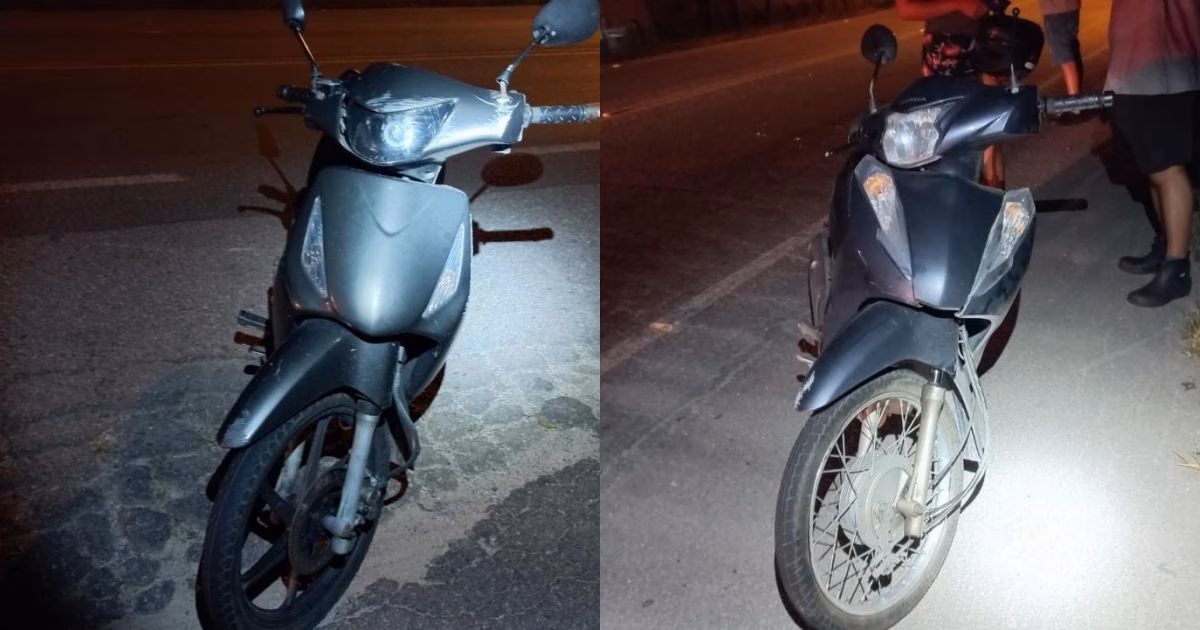 Motonetas envolvidas em acidente na Ivo Silveira, em Brusque