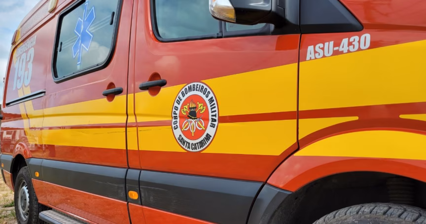 Bombeiros foram acionados para atender vítima de atropelamento em Brusque