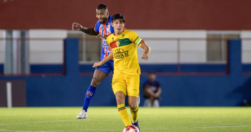 Biel no jogo Brusque x Carlos Renaux